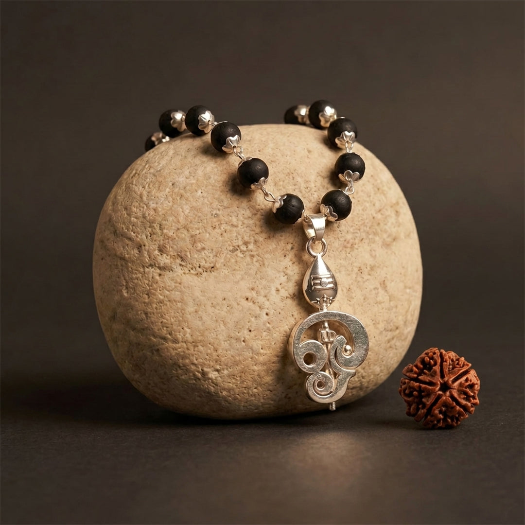Divine Murugan Trishul Karungali Mala(Free Gift Worth 599)