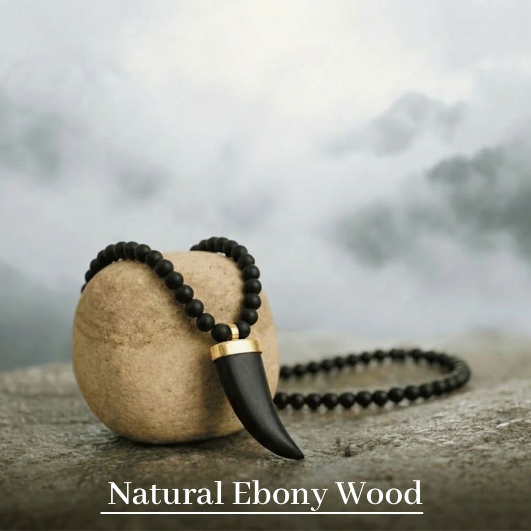 Single Teeth Karungali Necklace – Natural Ebony Wood