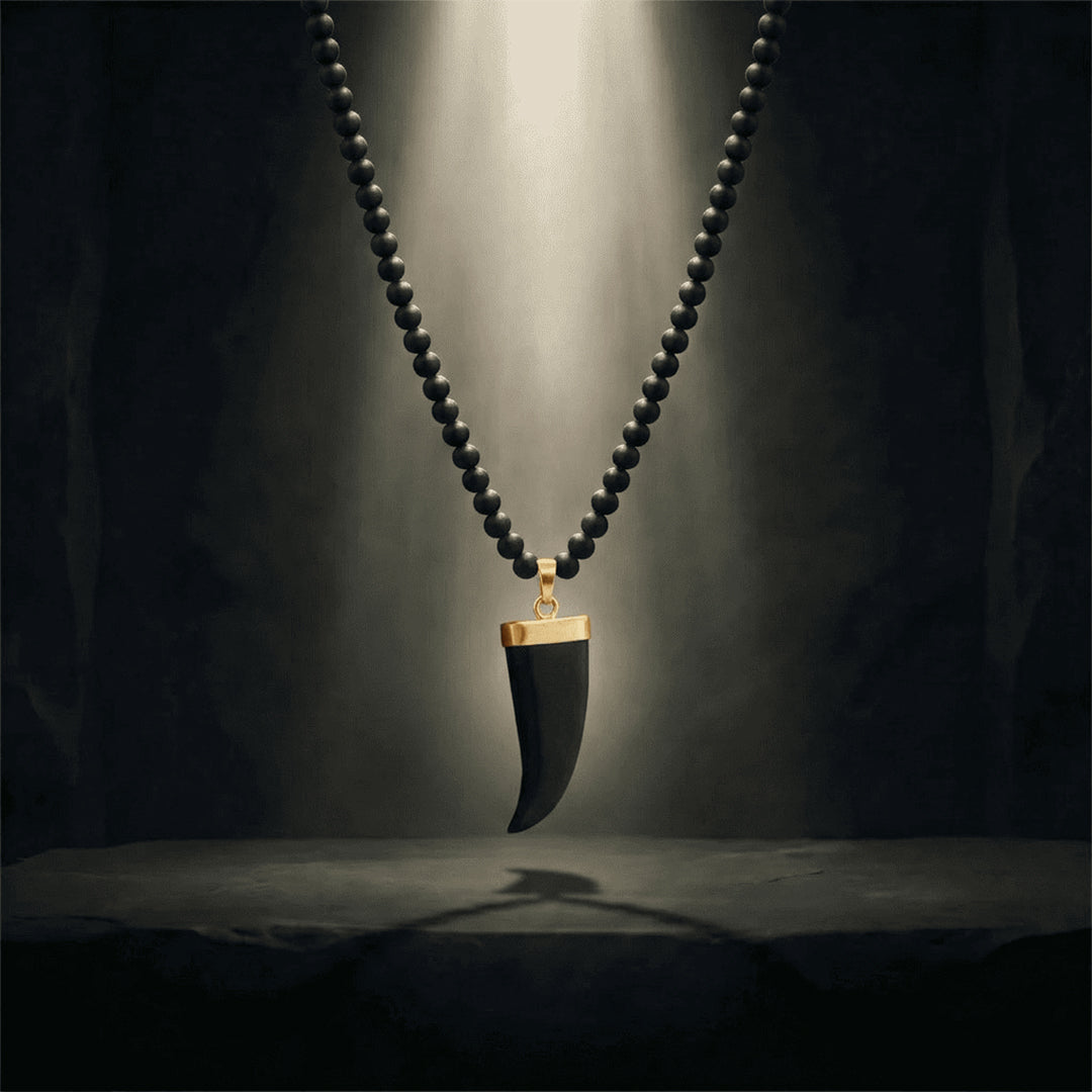 Single Teeth Karungali Necklace – Natural Ebony Wood
