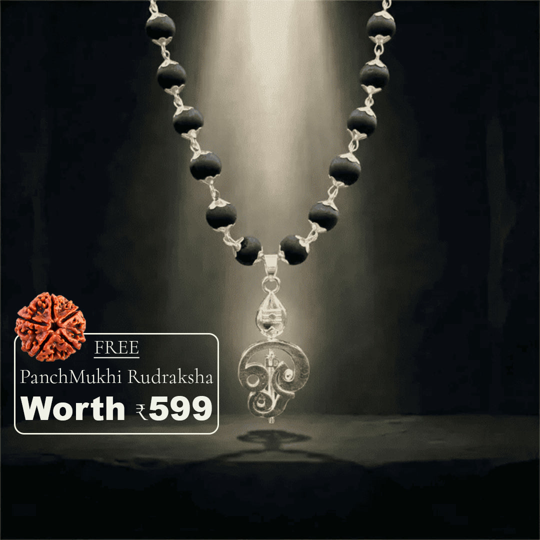 Divine Murugan Trishul Karungali Mala(Free Gift Worth 599)