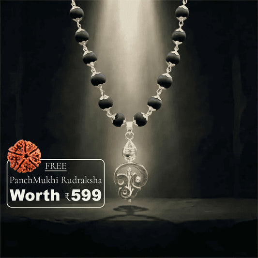 Divine Murugan Trishul Karungali Mala(Free Gift Worth 599)