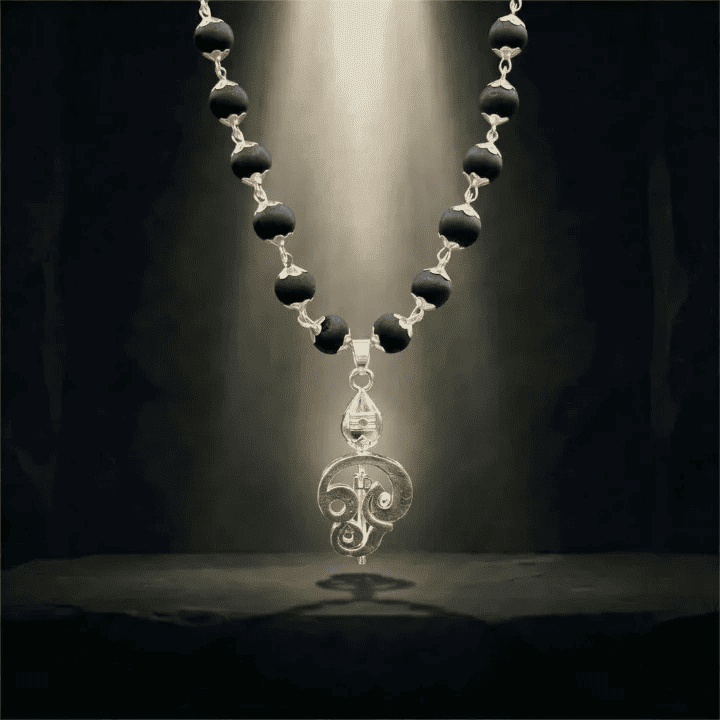 Divine Murugan Trishul Karungali Mala(Free Gift Worth 599)