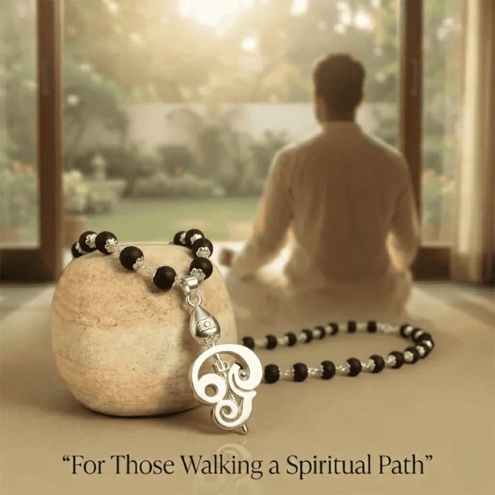 Divine Murugan Trishul Karungali Mala(Free Gift Worth 599)