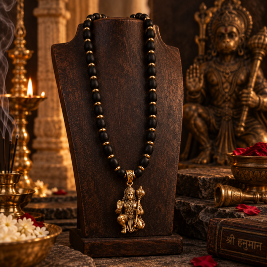 Hanumanji Pendant Karungali Mala