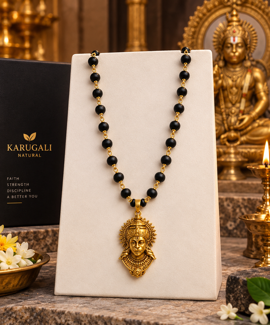 Gold Plated Bajrangbali Karungali Necklace