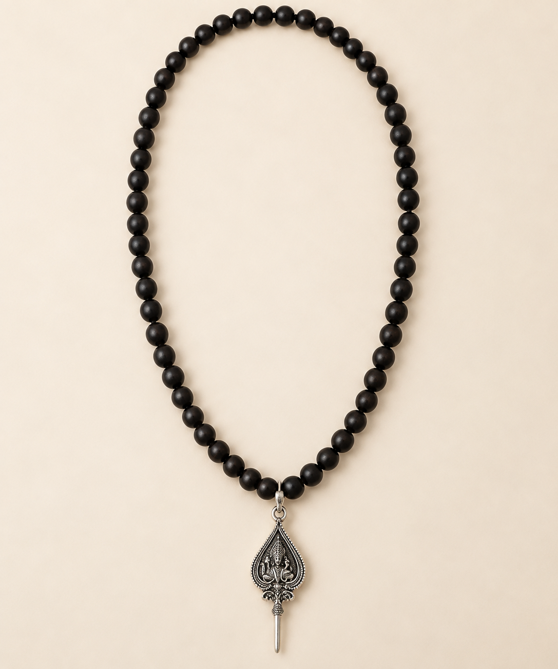 Lord Murugan Shastra Pendant with Original Karungali Malai