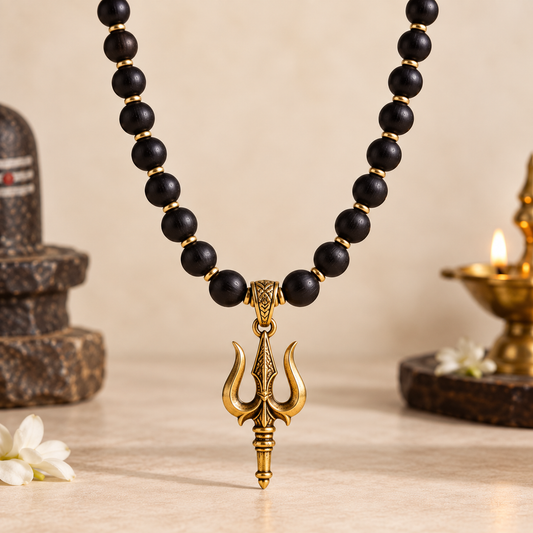 The Trishul Karungali Mala