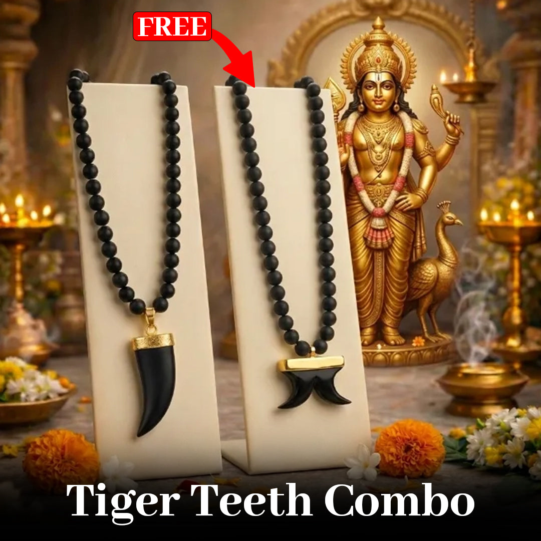 Single Teeth Karungali Necklace – Natural Ebony Wood