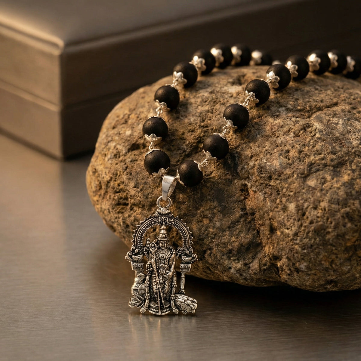 Lord Murugan Karungali Mala ( BUY 1 GET 1 FREE GIFT)