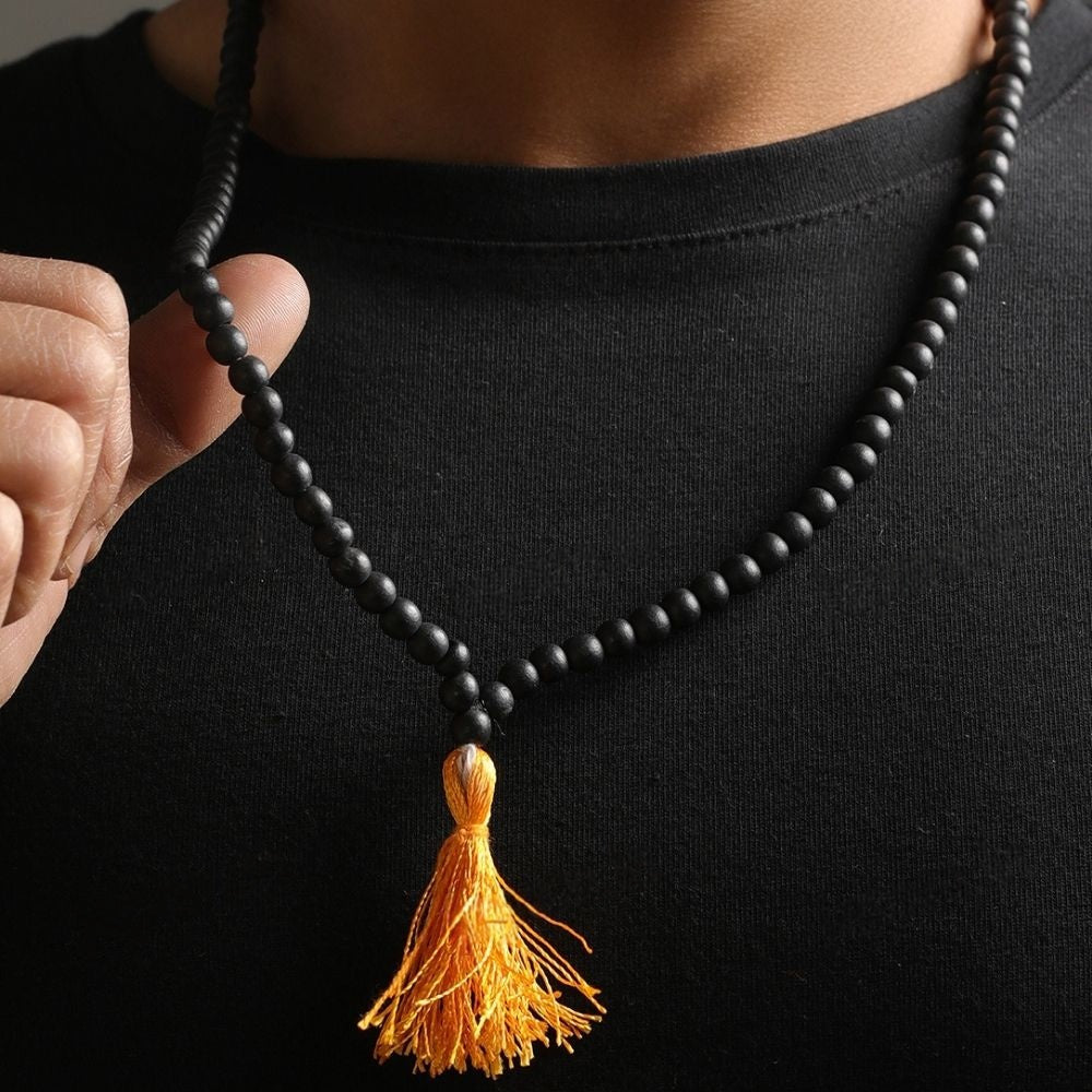 Karungali Malai 108-Beads Ebony Wood ( Buy 1 Get 1 Free Gift)